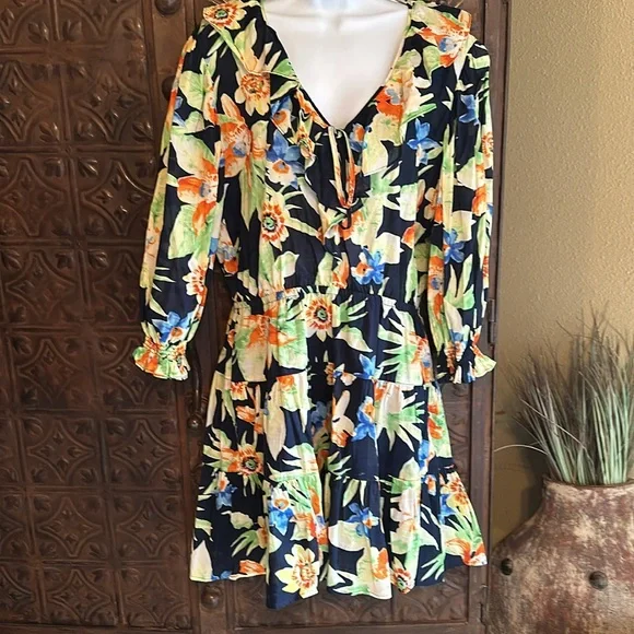 Ralph Lauren floral print dress—size 10 - Picture 2 of 6